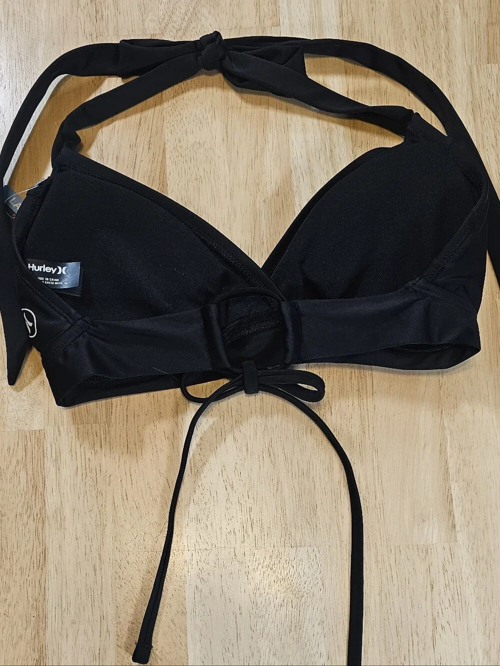 Hurley Black Bikini Top